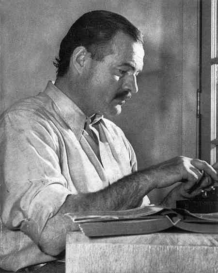 Hemingway popularised the use of short sentences in fiction.